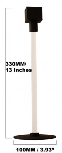 Image of Digital Dowsing Energy Rod in the Light Clear Dimensions Diagram